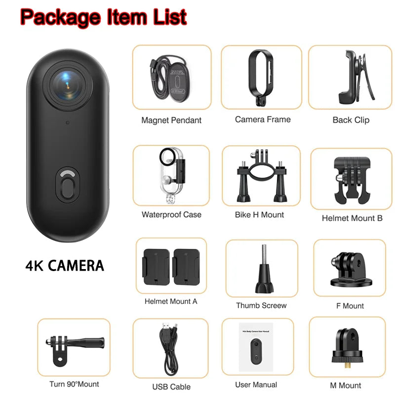 4K BODY CAM de l'inspecteur GADGET