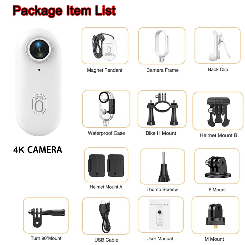 4K BODY CAM de l'inspecteur GADGET